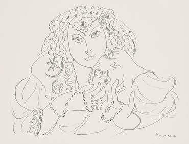 Henri Matisse, Serie I, var. 7 (Duthuit 9), Henri Matisse, Dessins, Themes et variations, Limited
