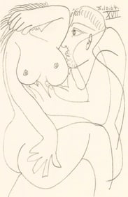 Pablo Picasso, 8.10.64. XVII (Cramer 148), Le Gout du Bonheur, Limited Edition Mixed Media