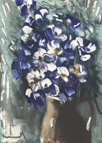 Maurice de Vlaminck, Les Delphiniums, Vlaminck, Signed, Limited Edition Lithograph