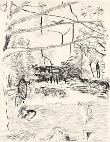 Pierre Bonnard, Le Parc Monceau, A La gloire a Paris, Limited Edition Etching
