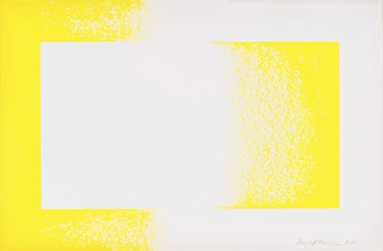 Richard Anuszkiewicz, Yellow Reversed, Art in America, Limited Edition Lithograph