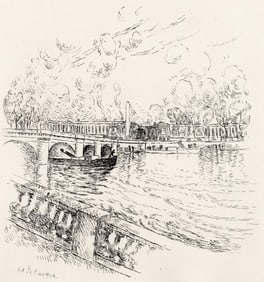 Henri Lebasque, Quai d'Orsay, A La gloire a Paris, Limited Edition Etching
