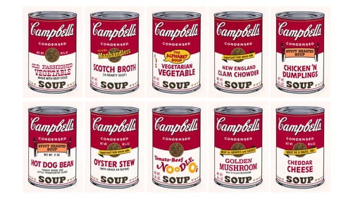 Andy Warhol, Campbell's Soup II, Suite of Ten, Official Limited Edition, Sunday B. Morning,