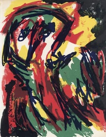 Karel Appel, Pons, Paris, XXe siecle, Limited Edition Lithograph