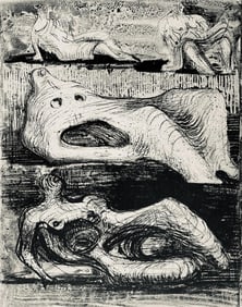 Henry Moore, Page from a Notebook, The Drawings of Henry Moore, Limited Edition Lithograph