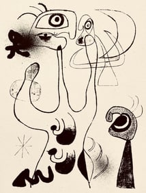 Joan Miro, Composition, The Prints of Joan Miro, Limited Edition Etching