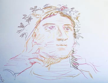 Oskar Kokoschka, Composition, Skizzenbuch der Italienischen Reise 1963, Limited Edition Lithograph