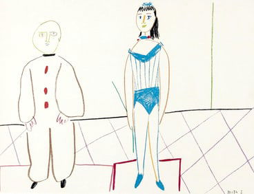 Pablo Picasso, Composition, La Comedie Humaine, Verve, Revue Artistique et Litteraire, Limited