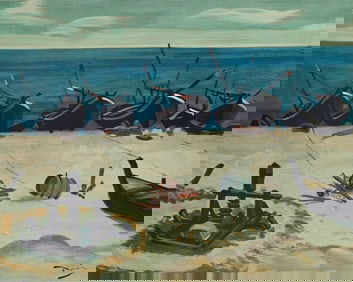 Andre Derain, Barques a Graveline, Andre Derain, Collection Pierre Levy, Limited Edition Lithograph