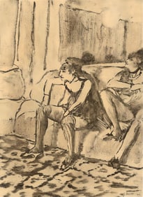 Edgar Degas, Deux Femmes, E. Degas Monotypes, Limited Edition Monotype