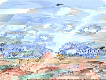 Raoul Dufy, Au Maroc, Lettre a mon peintre Raoul Dufy, Limited Edition Lithograph