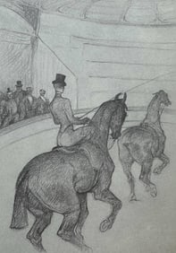 Henri de Toulouse-Lautrec, Haute Ecole Equestrienne: The Tandem, Henri de Toulouse-Lautrec, At the