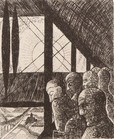 Marcel Gromaire, Composition, Vers un monde volage, Limited Edition Etching