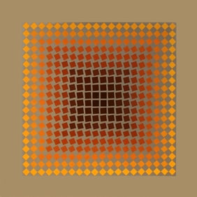 Victor Vasarely, Composition, CTA 102, Limited Edition Heliogravure