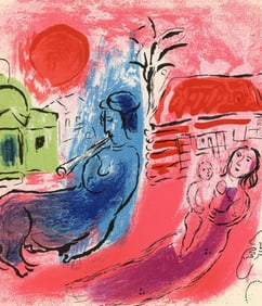 Marc Chagall, Composition (Mourlot 192-207; Cramer 34), Limited Edition Lithograph