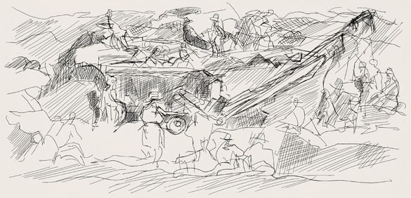 Jacques Villon, Composition (Ginestet/Pouillon 42-64), Hesiode, Les Travaux et les Jours, Limited