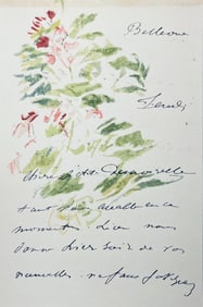 Edouard Manet, Composition, Edouard Manet, Letters with Aquarelles, Limited Edition Lithograph
