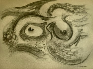 Andre Masson, Le sein et la vague, Masson Dessins, Limited Edition Lithograph