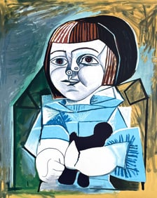 Pablo Picasso, Paloma en Bleu, Marina Picasso Collection, Official Limited Edition Lithograph