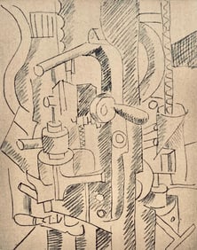 Fernand Leger, Elements Mecaniques, Dessins de Guerre 1915-16, Limited Edition Lithograph