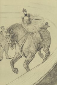Henri de Toulouse-Lautrec, Travail sans selle, The Circus by Toulouse-Lautrec, Limited Edition