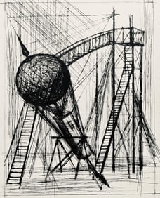 Bernard Buffet, Composition (Reinz 208-222), Voyages Fantastiques, Limited Edition Etching