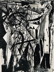 Abraham Rattner, Crucifixion, Limited Edition Lithograph