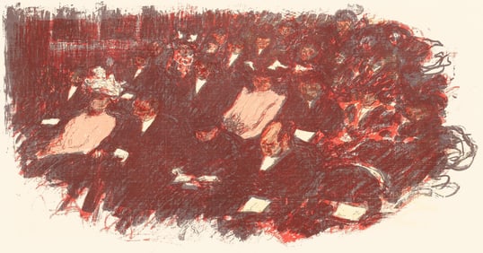 Pierre Bonnard, Au Theatre, Bonnard Lithographe, Limited Edition Lithograph