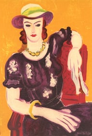 Henri Matisse, Femme a la Chaise Rouge, Portraits par Henri Matisse, Limited Edition Lithograph