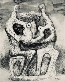 Henry Moore, Family Group, The Drawings of Henry Moore, Limited Edition Lithograph