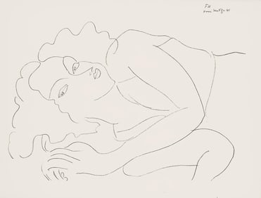 Henri Matisse, Serie F, var. 10 (Duthuit 9), Henri Matisse, Dessins, Themes et variations, Limited