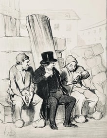 Honore Daumier, Composition, Honore Daumier, Law and Justice, Limited Edition Lithograph