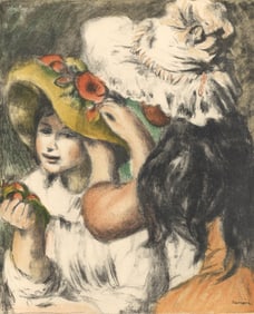 Pierre-Auguste Renoir, Le chapeau epingle, etat en couleur, Les Lithographies de Renoir, Limited
