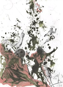 Salvador Dali, Composition (Michler/Lopsinger 1600; Field 69-3), Biblia Sacra, Limited Edition