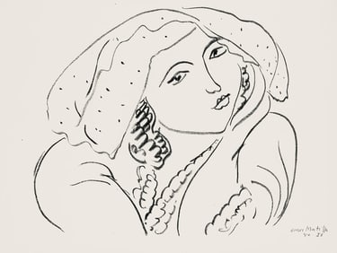 Henri Matisse, Serie I, var. 5 (Duthuit 9), Henri Matisse, Dessins, Themes et variations, Limited