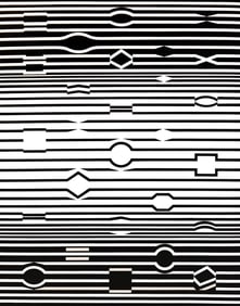 Victor Vasarely, Composition, Ondulatoires, Limited Edition Heliogravure