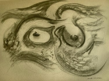 Andre Masson, Le sein et la vague, Masson Dessins, Limited Edition Lithograph