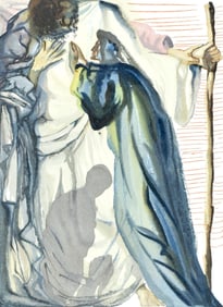 Salvador Dali, Le Purgatoire XIV (Michler/Lopsinger 1039-1138; Field 189-200), La Divine Comedie,