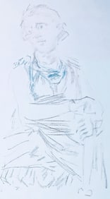 Oskar Kokoschka, Composition, Skizzenbuch der Italienischen Reise 1963, Limited Edition Lithograph