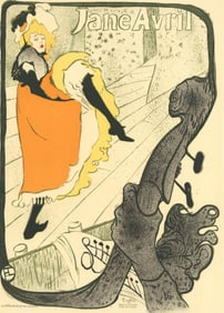 Henri de Toulouse-Lautrec, Jane Avril, Les Affiches De Toulouse-Lautrec, Limited Edition Lithograph