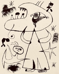 Joan Miro, Composition, The Prints of Joan Miro, Limited Edition Etching