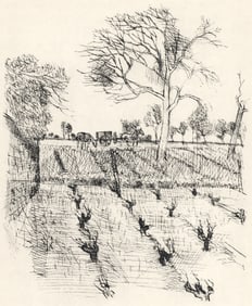 Maurice Brianchon, L'Hiver, Vins, Fleurs et Flammes, Limited Edition Lithograph