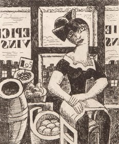 Marcel Gromaire, Composition, Vers un monde volage, Limited Edition Etching