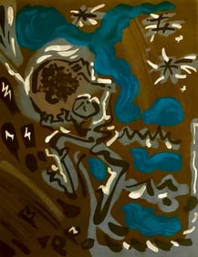 Andre Masson, Composition, Œuvres completes d'Albert Camus, Limited Edition Lithograph