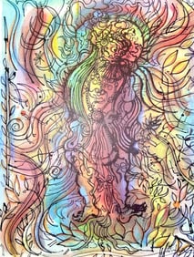 Jean Carzou, Composition, Ce Panorama du Bouddhisme, Limited Edition Lithograph