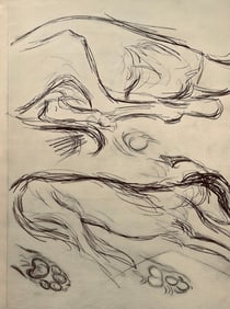 Pablo Picasso, Composition, Carnet de dessins de Picasso, Cahiers d'Art, Limited Edition Lithograph