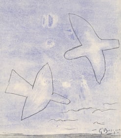 Georges Braque, Les oiseaux, XXe siecle, Limited Edition Lithograph