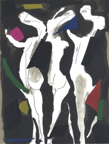 Marino Marini, Composition (Guastalla/Schulz-Hoffman, L-R), XXe siecle, Limited Edition Lithograph
