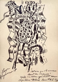 Fernand Leger, La Preuve que l'Homme Descend du Singe, Dessins de Guerre 1915-16, Limited Edition