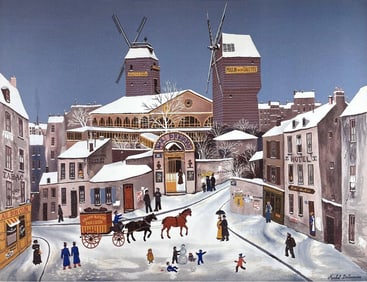 Michel Delacroix, Moulin de la Galette, Limited Edition Lithograph